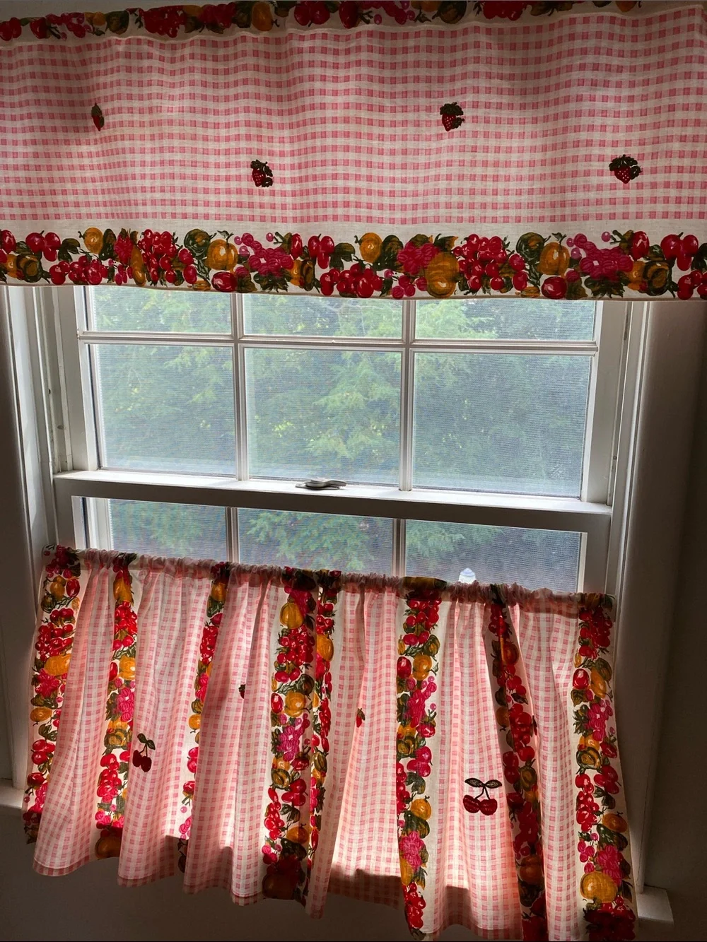 Vintage Handmade Café Curtains